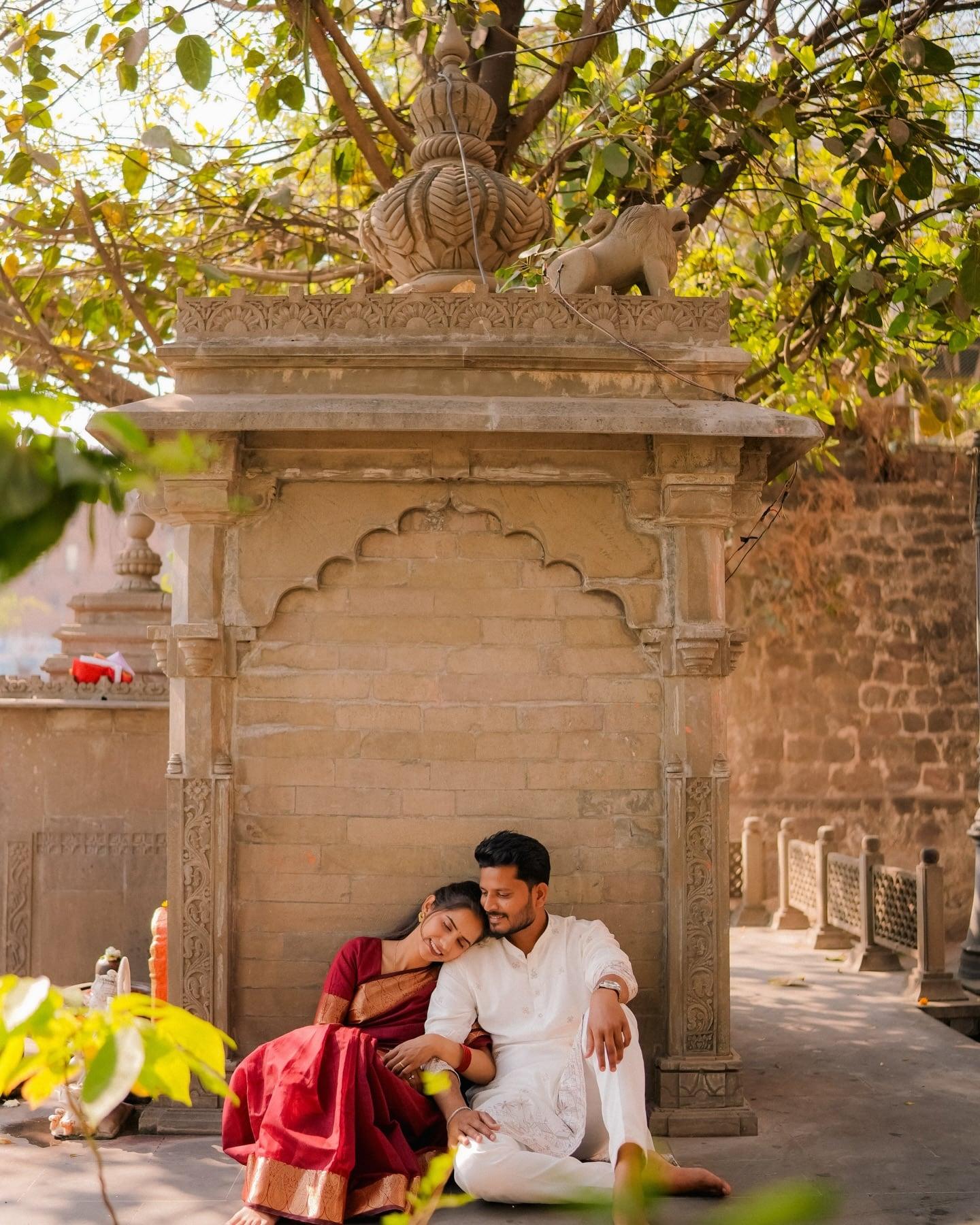 Pre-wedding shoots in Nashik, photographed by Rohit
